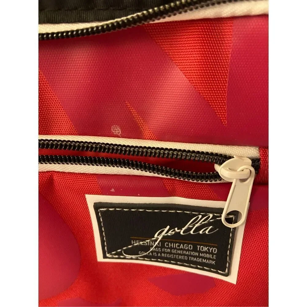 Golla zipper padded lap top‎ red/pink adjustable strap 15.5